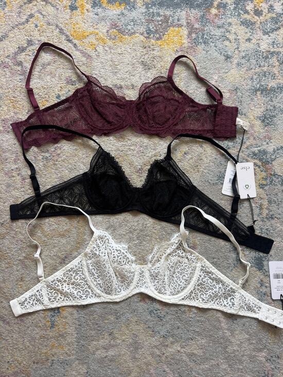 else Other - ELSE Lingerie Bra Lot – 3 Bras – Size 32C